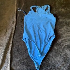 Blue tank bodysuit